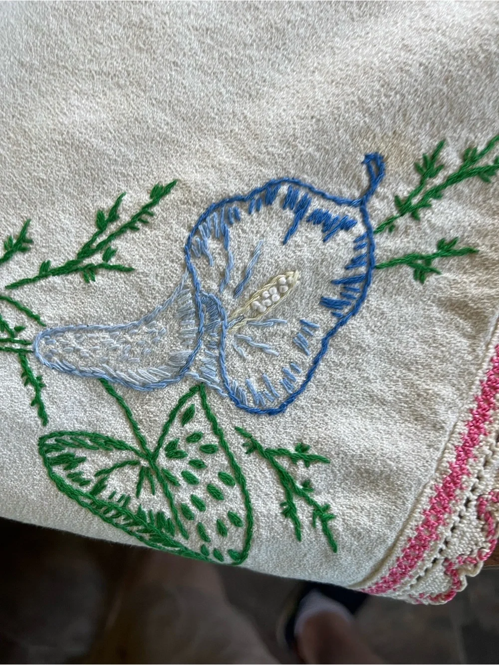 Handmade vintage hand